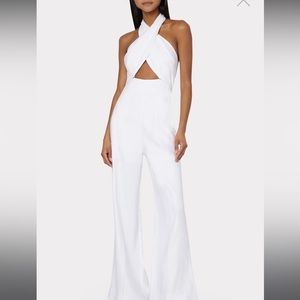 MILLY EDA WHITE LINEN JUMPSUIT NWT 425.00